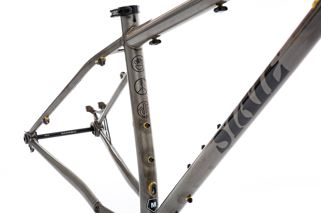 4130 Trail - Mountain Bike - Frame Set - Raw Phosphate