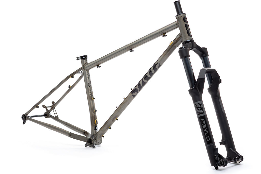 4130 Trail - Mountain Bike - Frame Set - Raw Phosphate