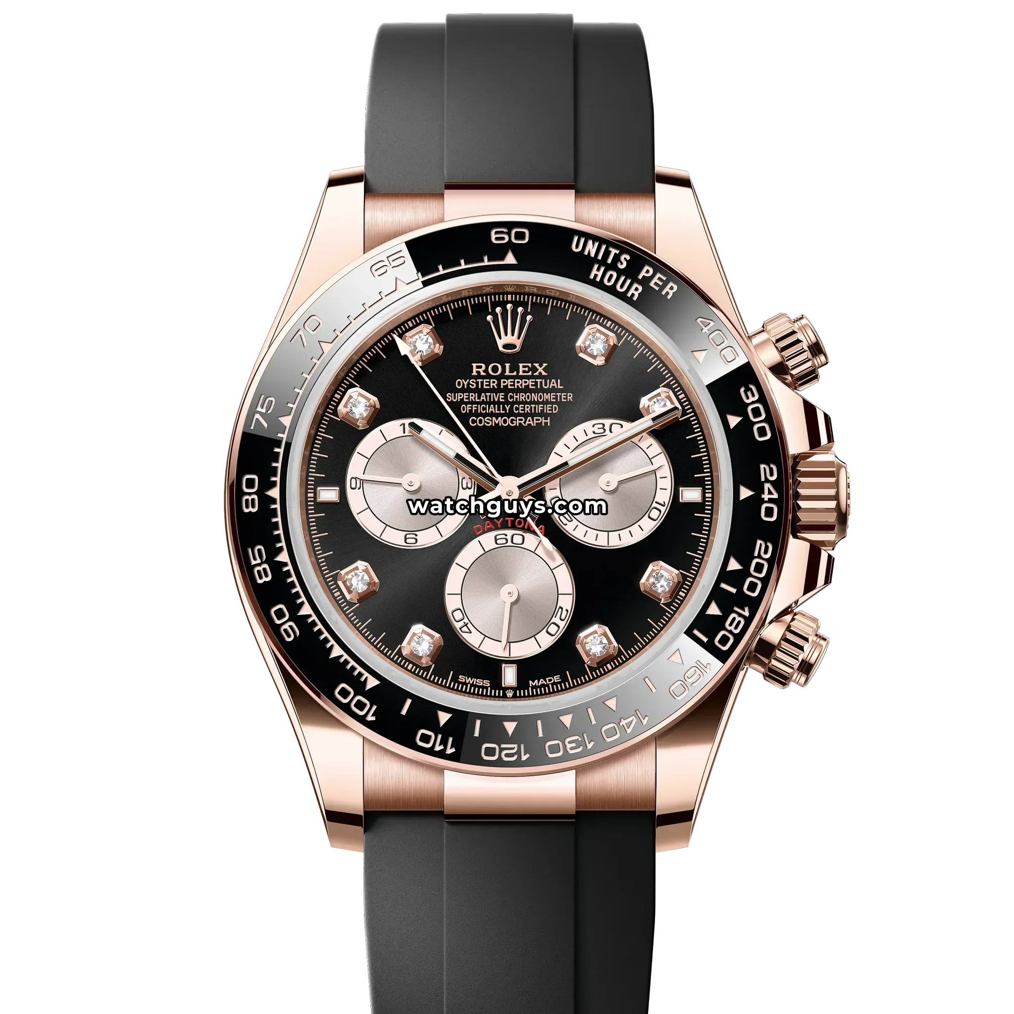 Rolex Daytona 126515LN Black Diamond Oysterflex