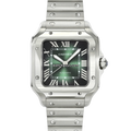 Cartier Santos Medium WSSA0061 Green Steel