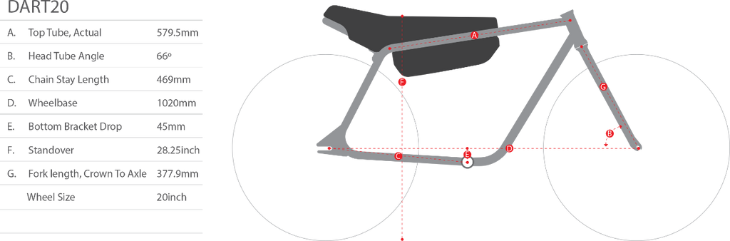 Crew Bike Co. Dart20 Electric Bike