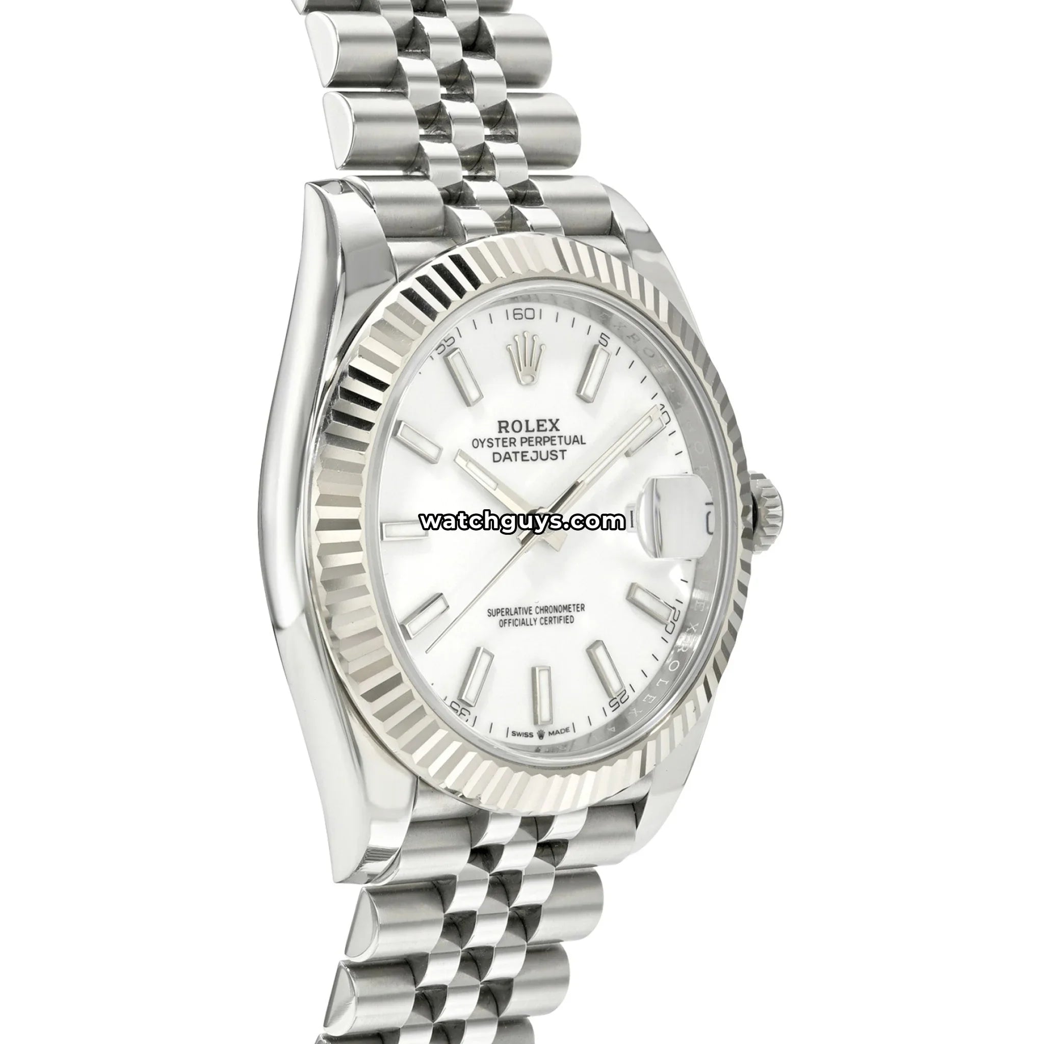 Rolex Datejust 126334 White Index Jubilee