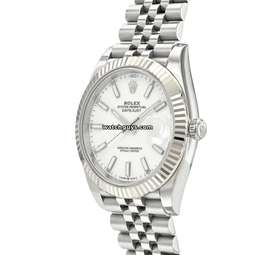 Rolex Datejust 126334 White Index Jubilee