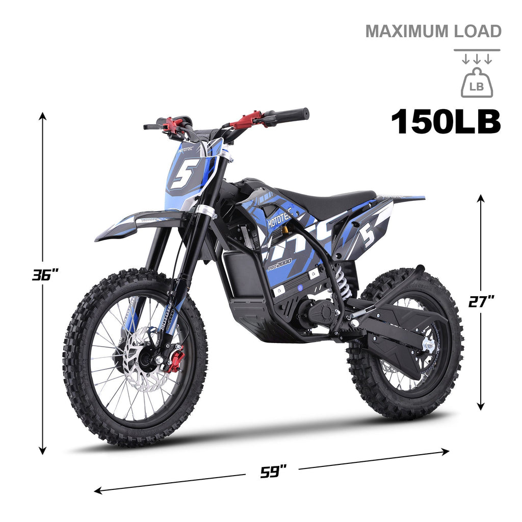 MotoTec 60v 2000w Pro Mini Moto