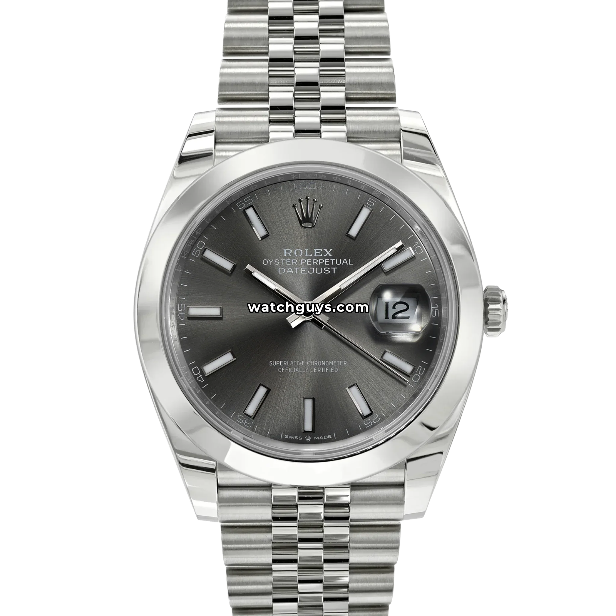 Rolex Datejust 126300 Rhodium Index Jubilee