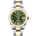 Rolex Datejust 178343 Green Diamond Oyster