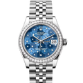 Rolex Datejust 278384RBR Blue Floral Diamond Motif