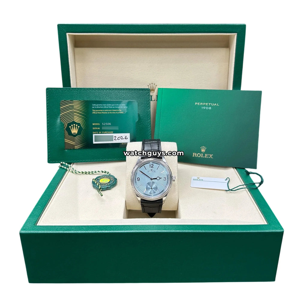 Rolex 1908 Ice Blue Platinum 52506