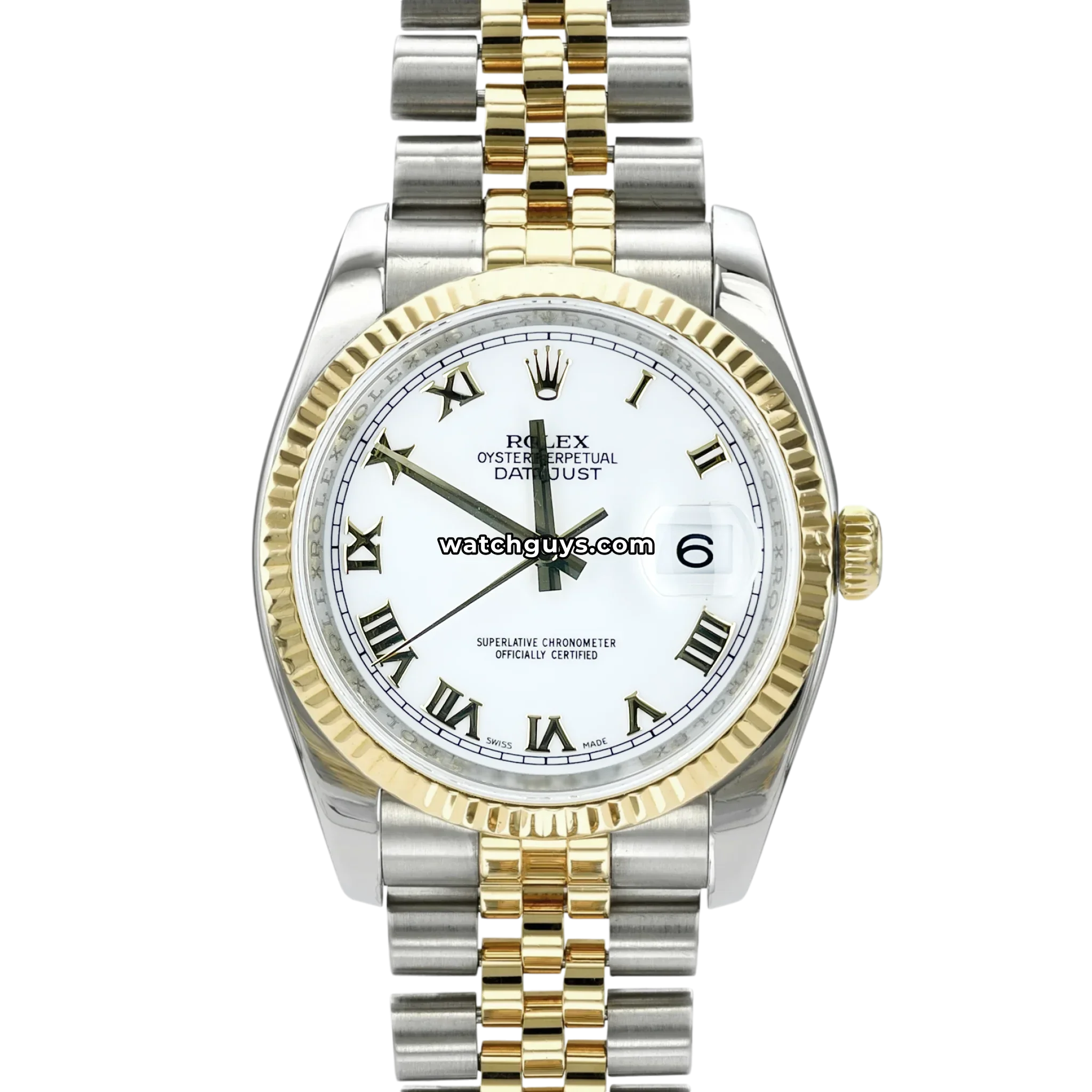 Rolex Datejust 116233 White Roman Jubilee
