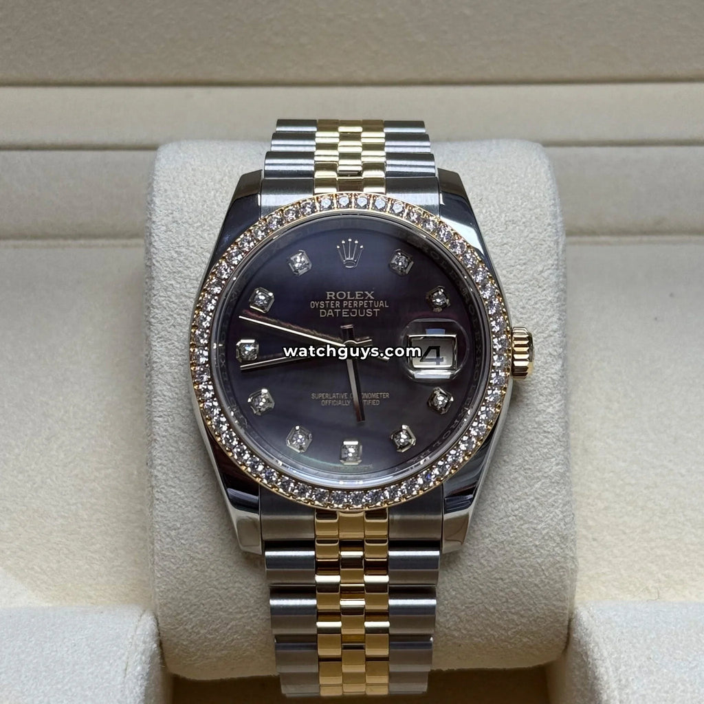 Rolex Datejust 116243 Dark Mother of Pearl Diamond