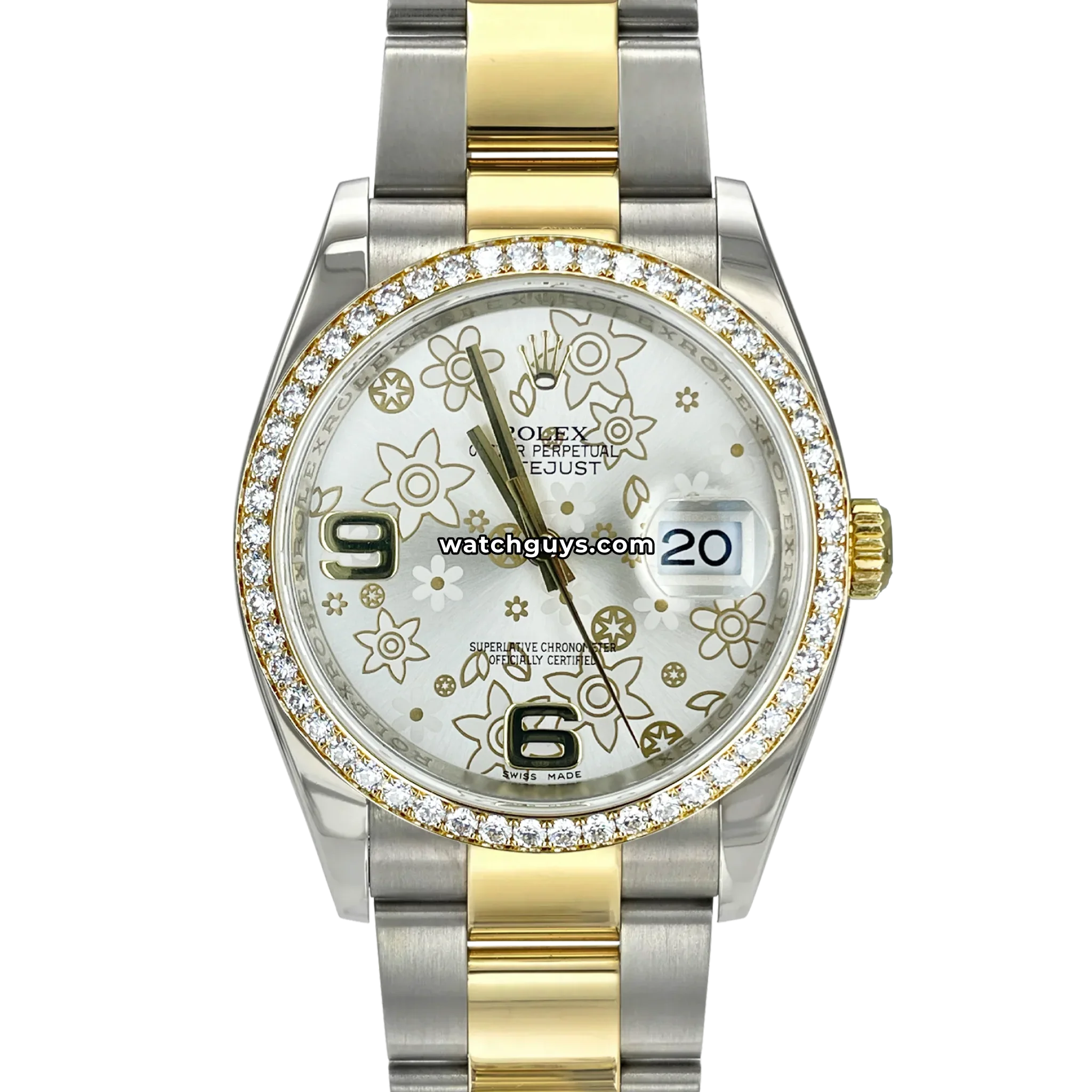 Rolex Datejust 116243 Silver Flower