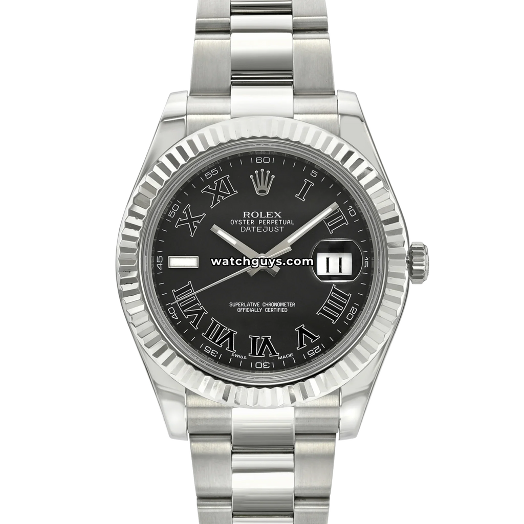 Rolex Datejust 116334 Grey Roman Oyster