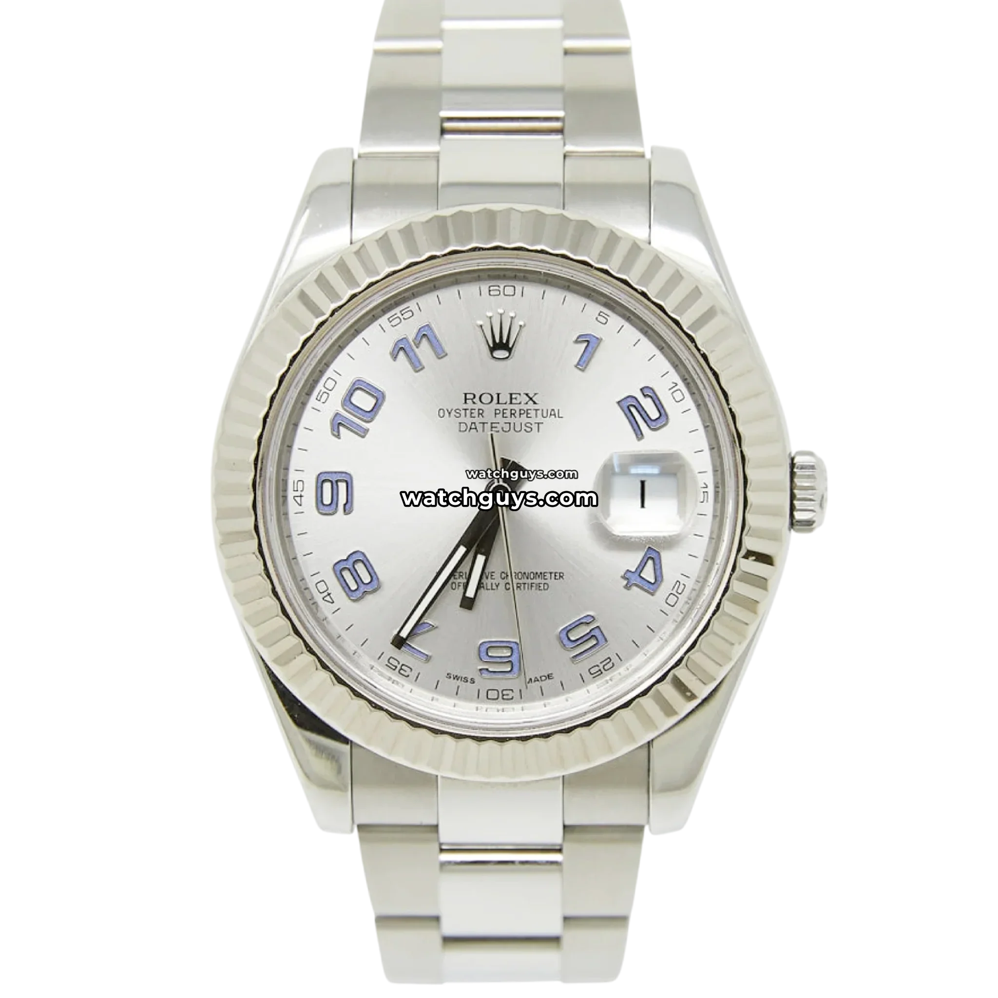 Rolex Datejust 116334 Silver Arabic