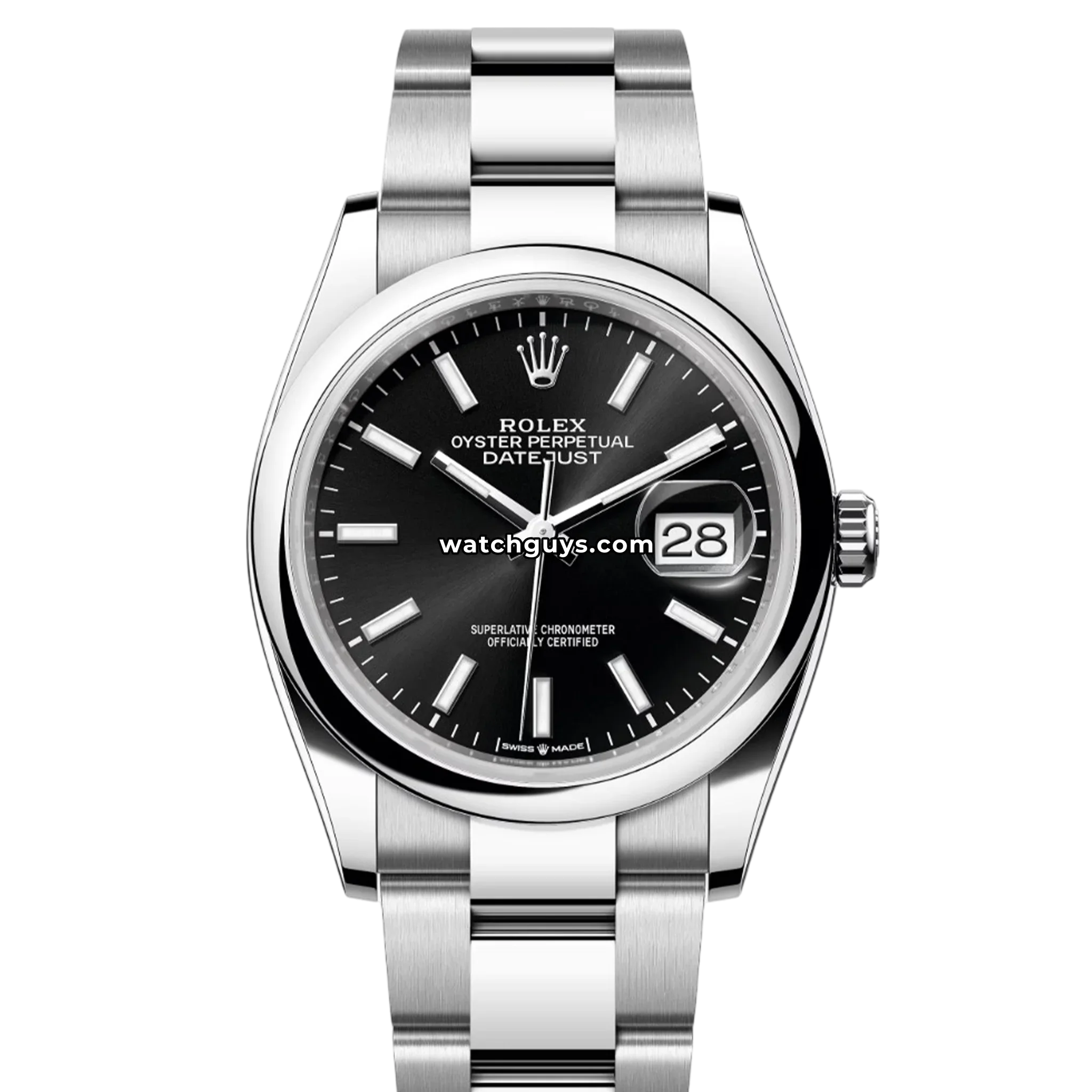 Rolex Datejust 126200 Black Index Oyster