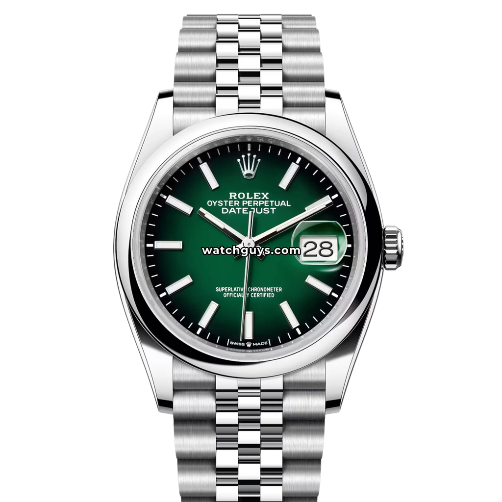 Rolex Datejust 126200 Green "Ombre" Jubilee