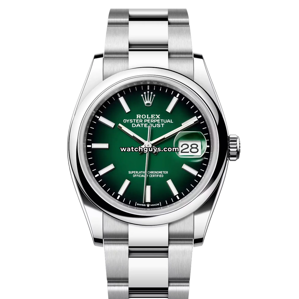 Rolex Datejust 126200 Green "Ombre" Oyster