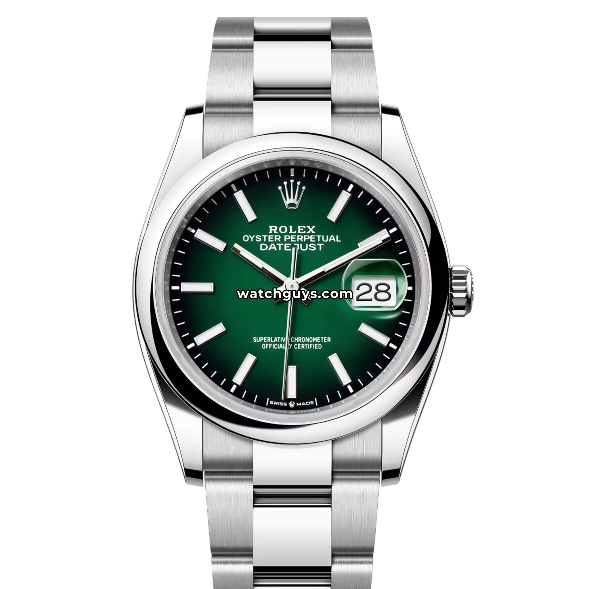 Rolex Datejust 126200 Green "Ombre" Oyster