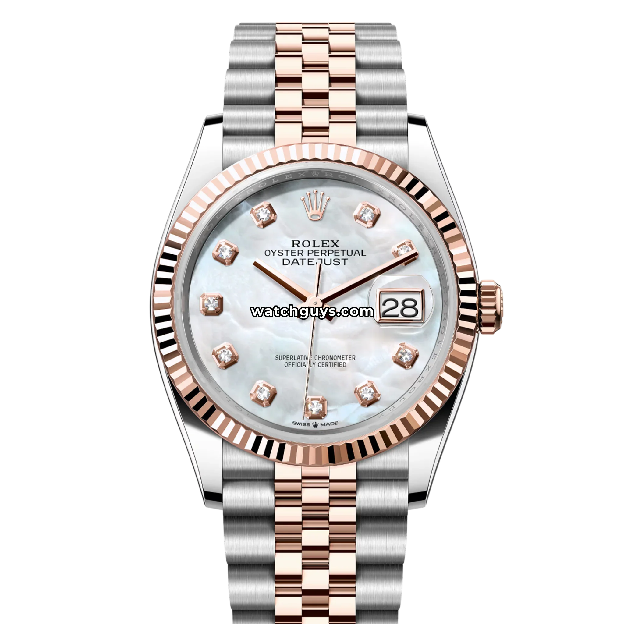 Rolex Datejust 126231 Mother of Pearl Diamond Jubilee