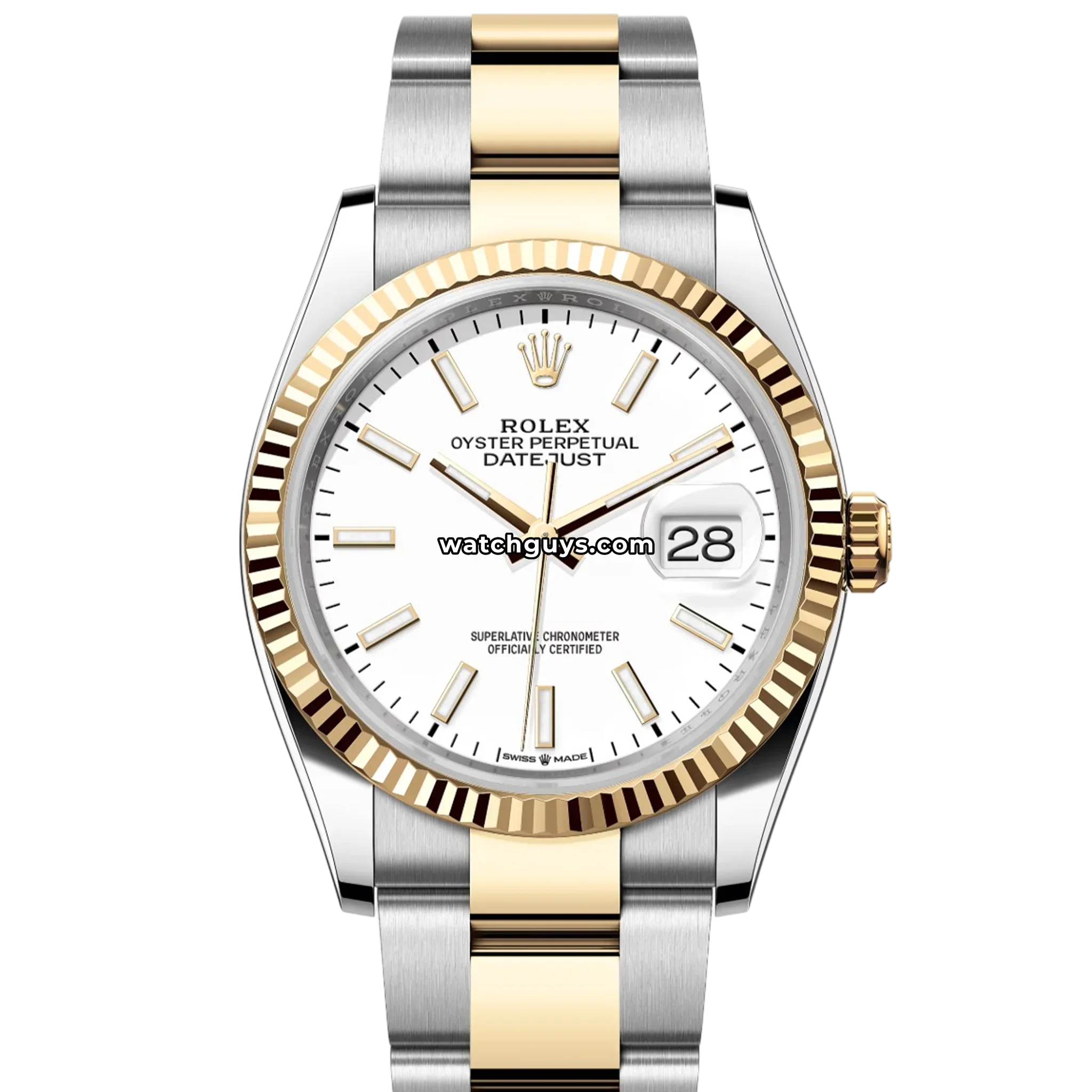 Rolex Datejust 126233 White Index Oyster