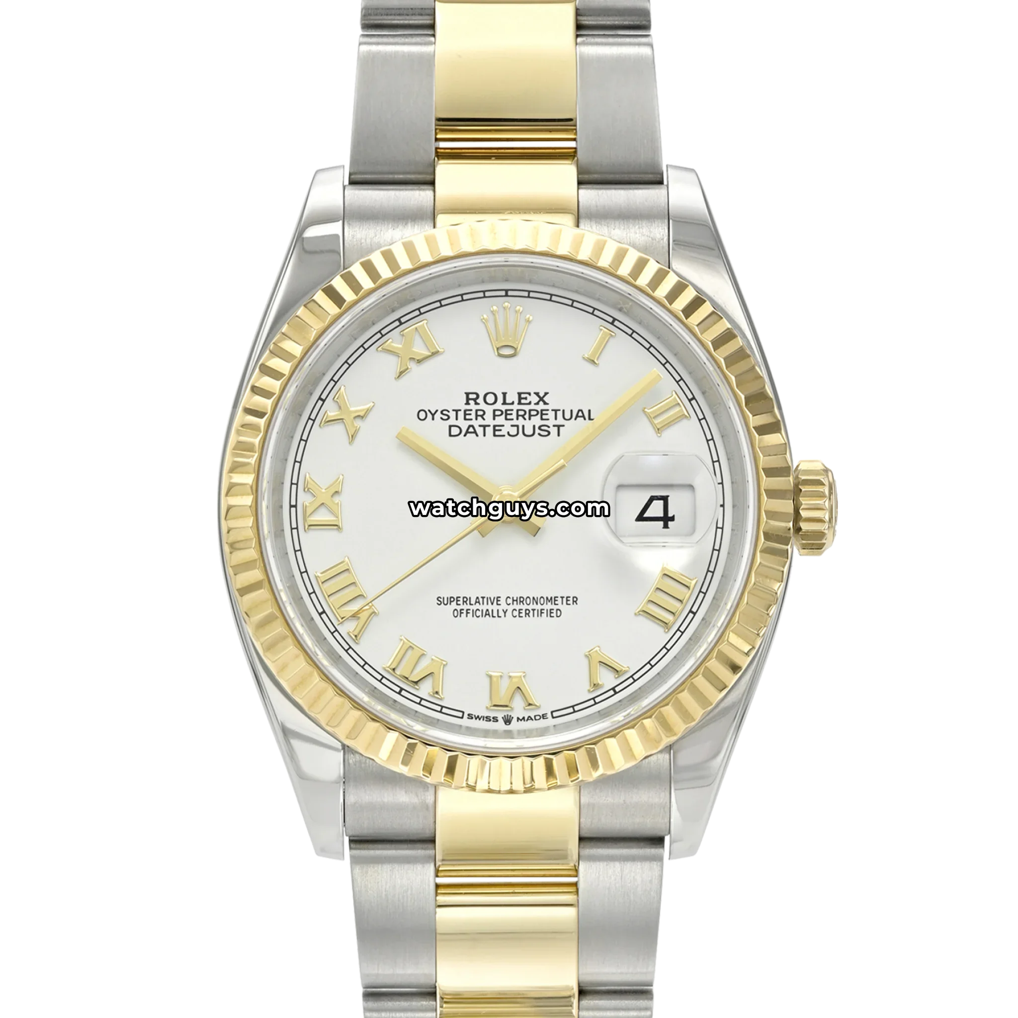 Rolex Datejust 126233 White Roman Oyster