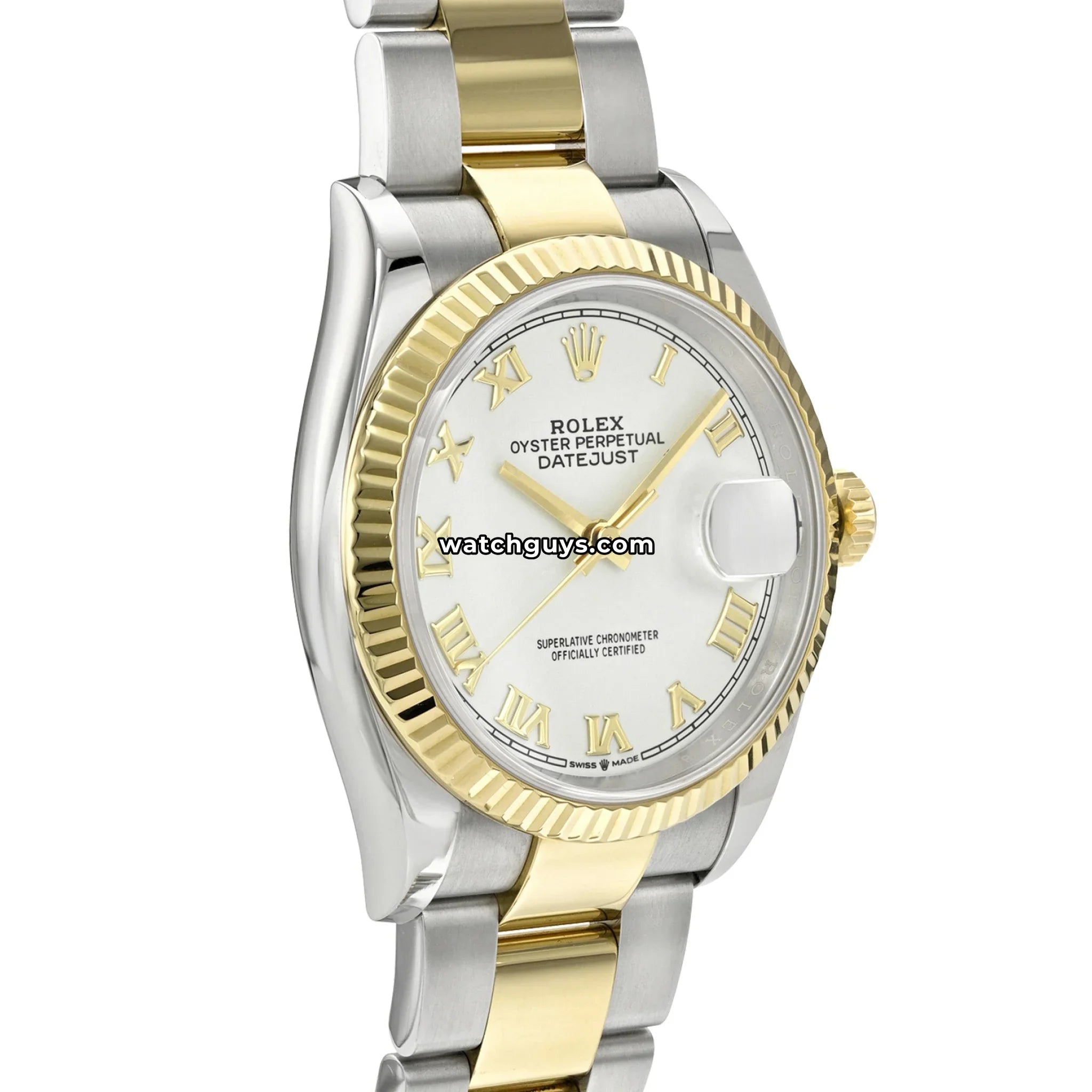 Rolex Datejust 126233 White Roman Oyster