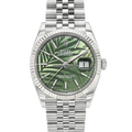 Rolex Datejust 126234 Green Palm Motif Jubilee