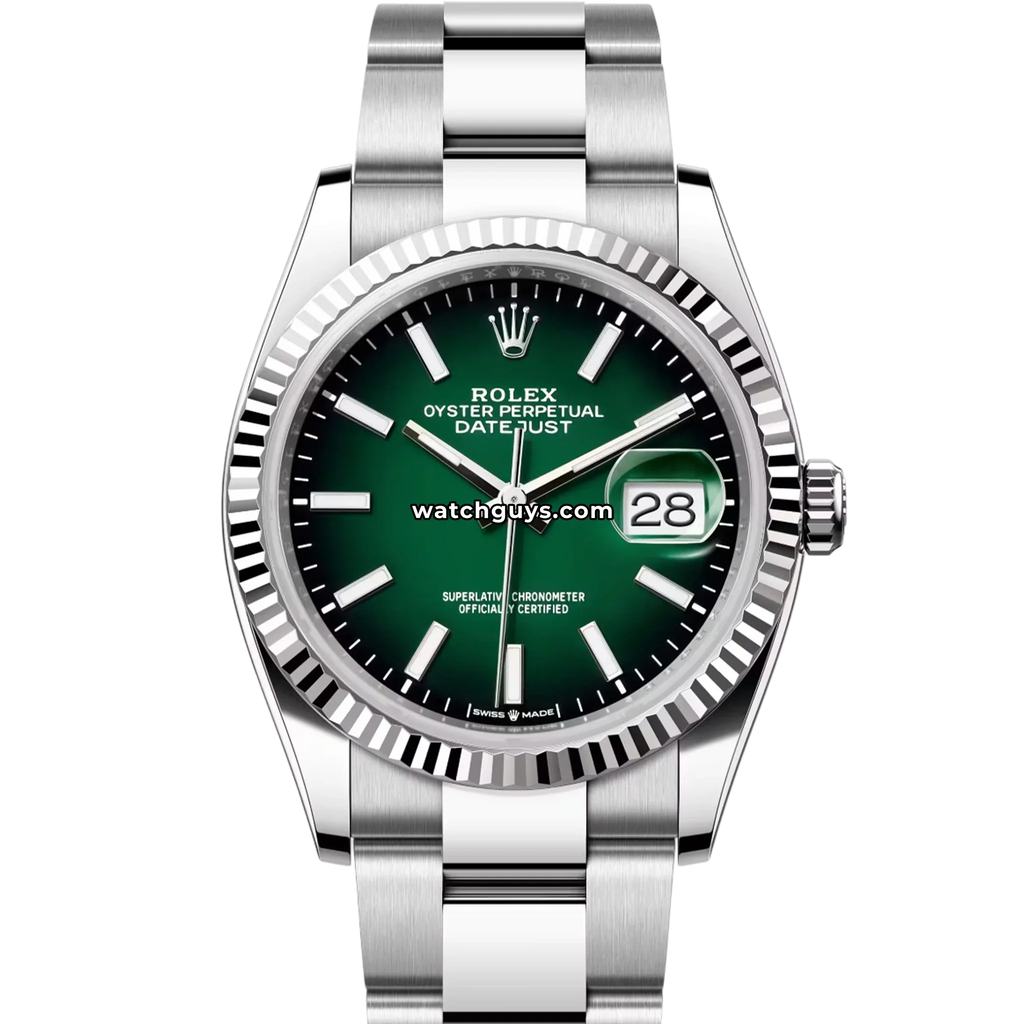 Rolex Datejust 126234 Green "Ombre" Oyster