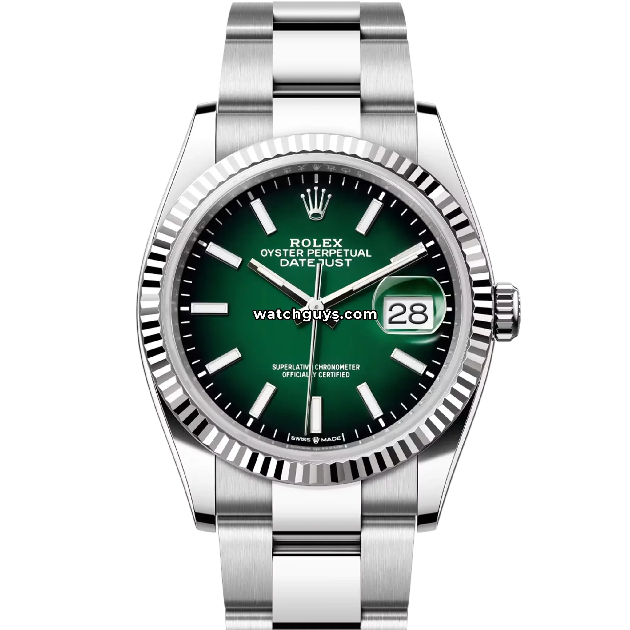 Rolex Datejust 126234 Green "Ombre" Oyster