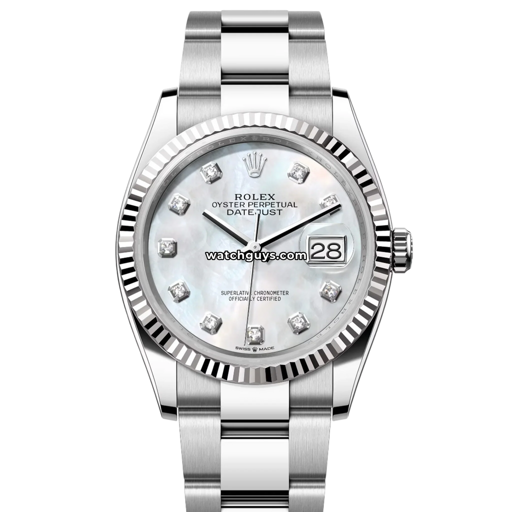 Rolex Datejust 126234 Mother of Pearl Diamond Oyster