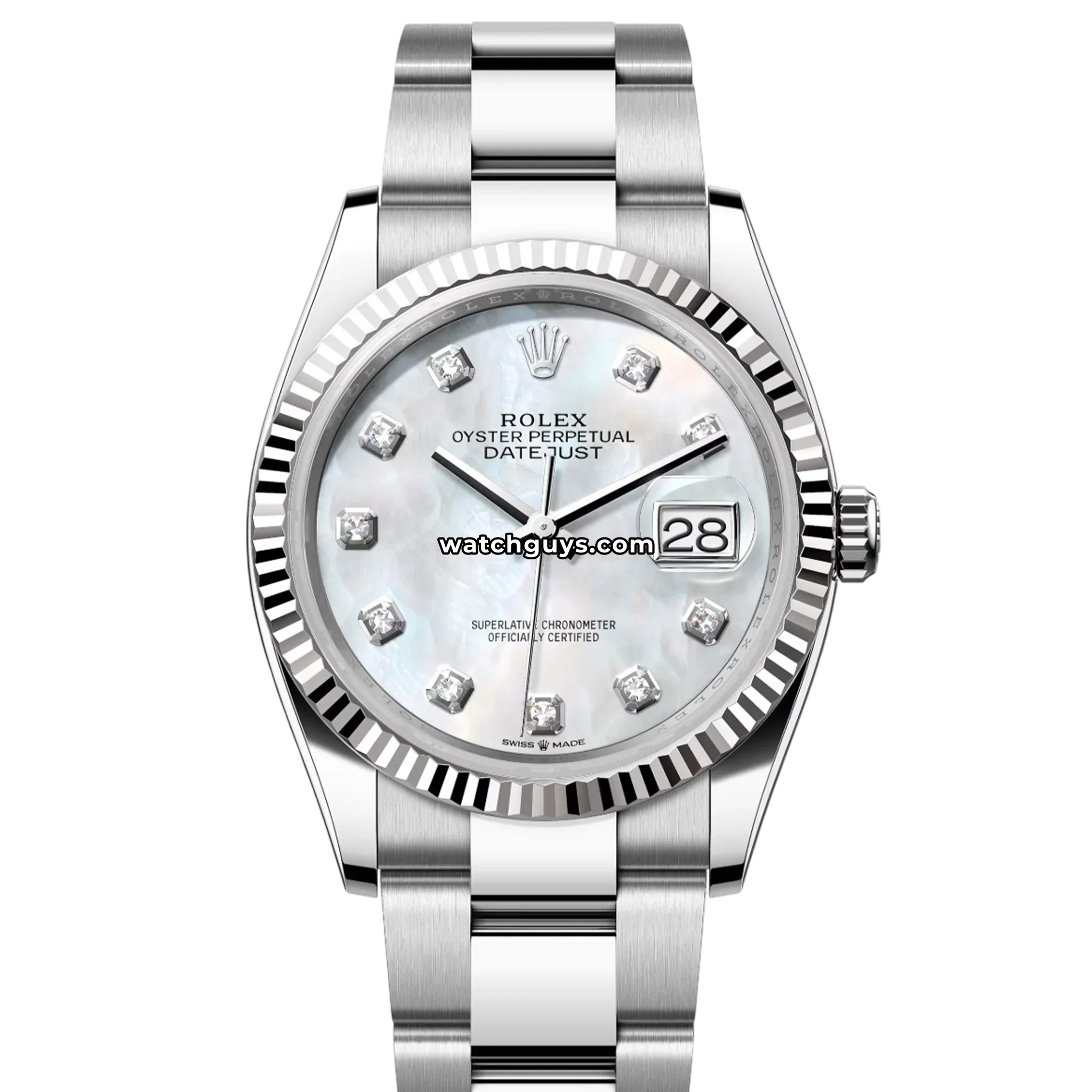 Rolex Datejust 126234 Mother of Pearl Diamond Oyster