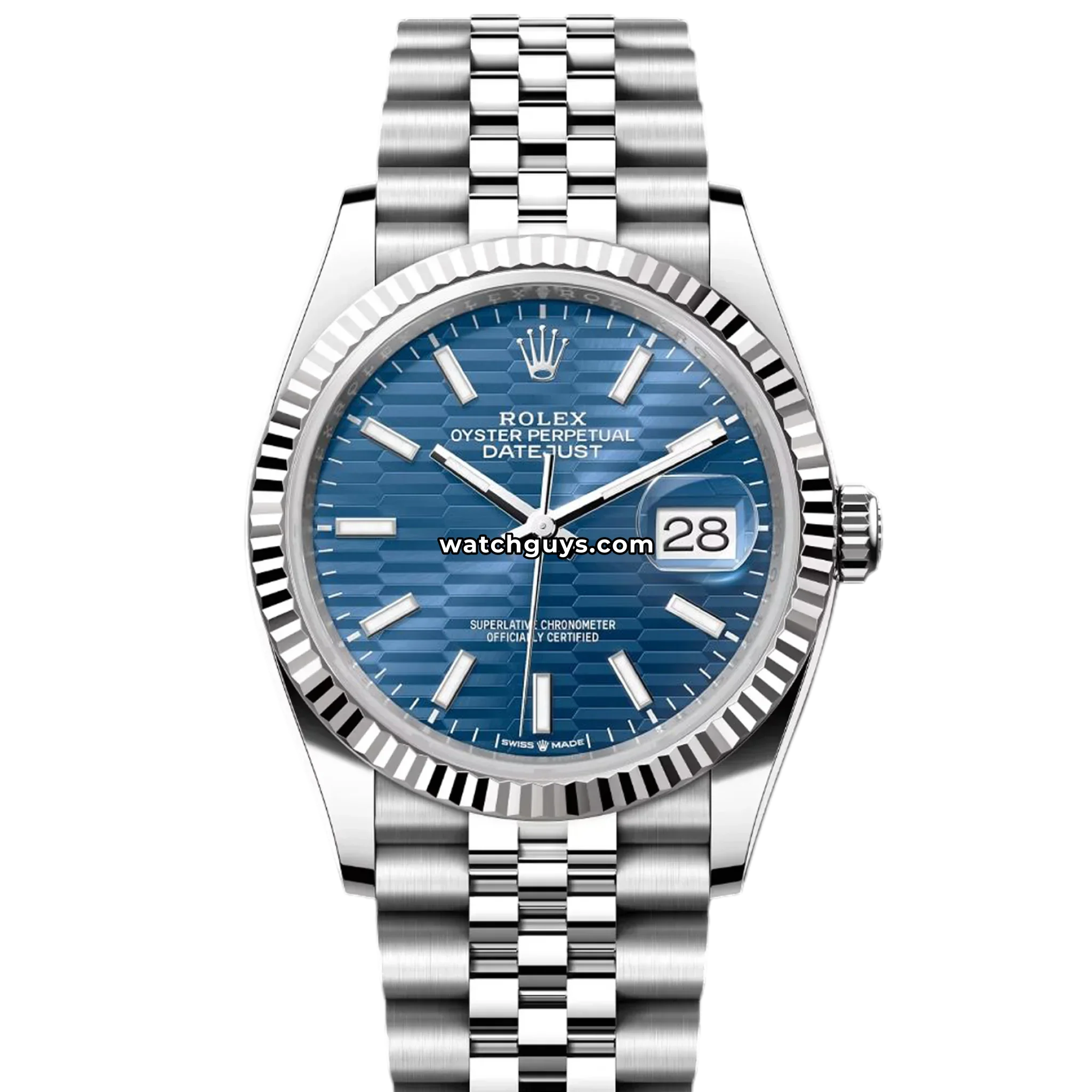 Rolex Datejust 126234 Blue Fluted Motif