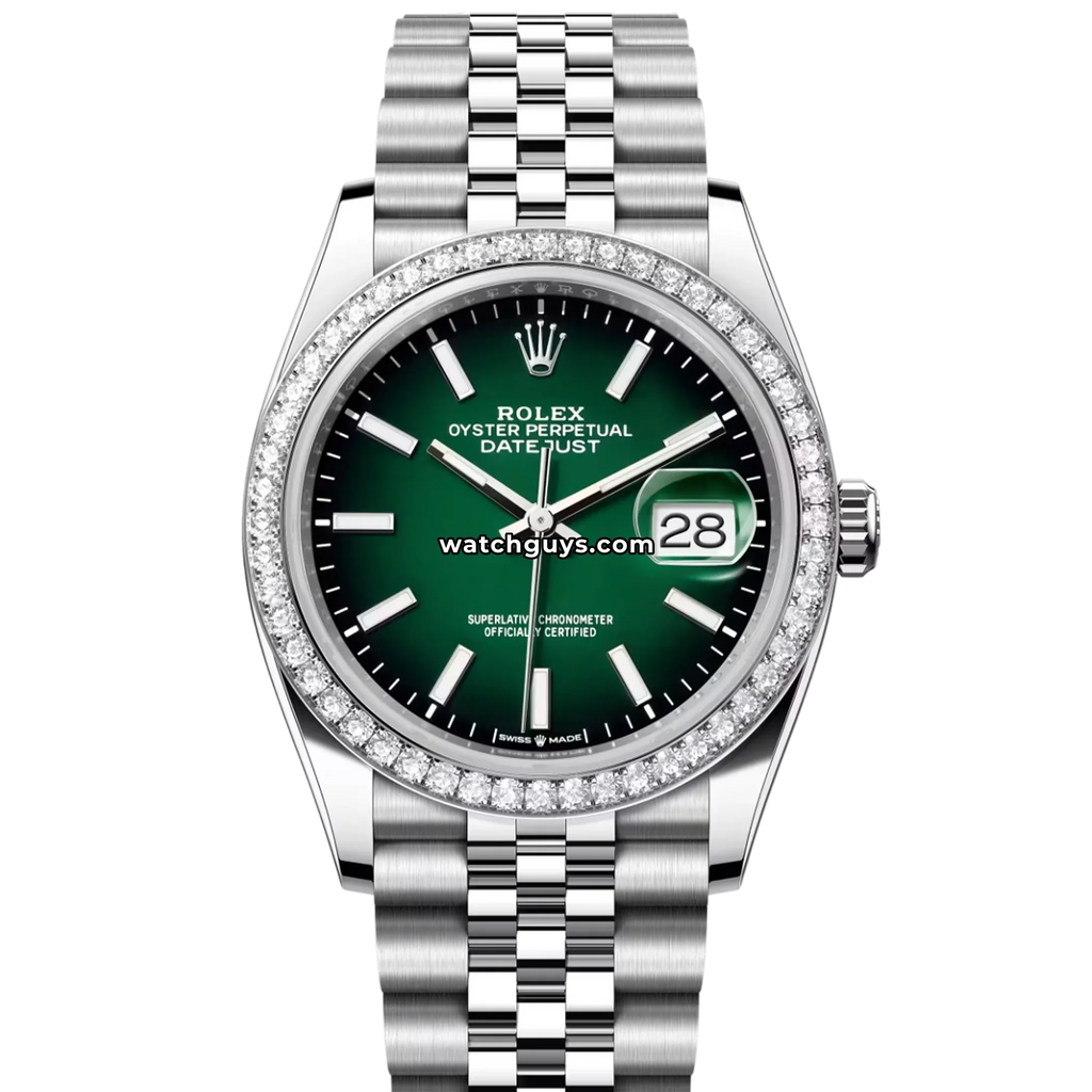 Rolex Datejust 126284RBR Green "Ombre" Jubilee