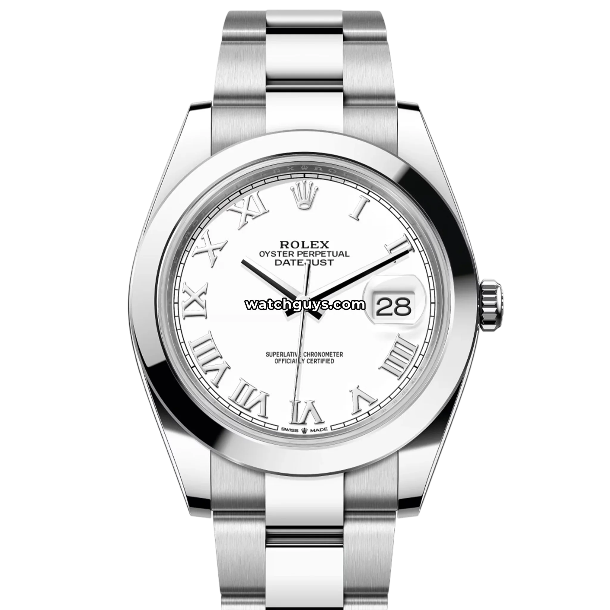 Rolex Datejust 126300 White Roman