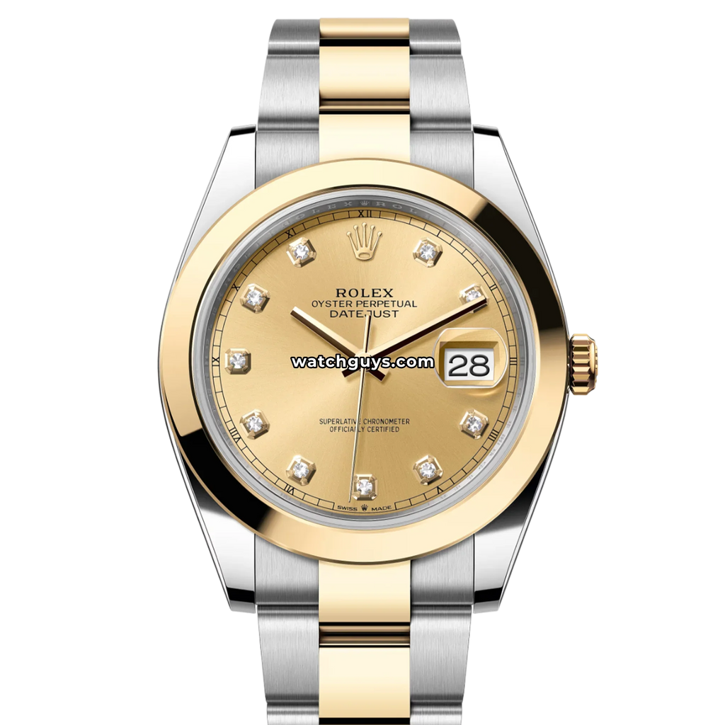 Rolex Datejust 126303 Champagne Diamond Oyster