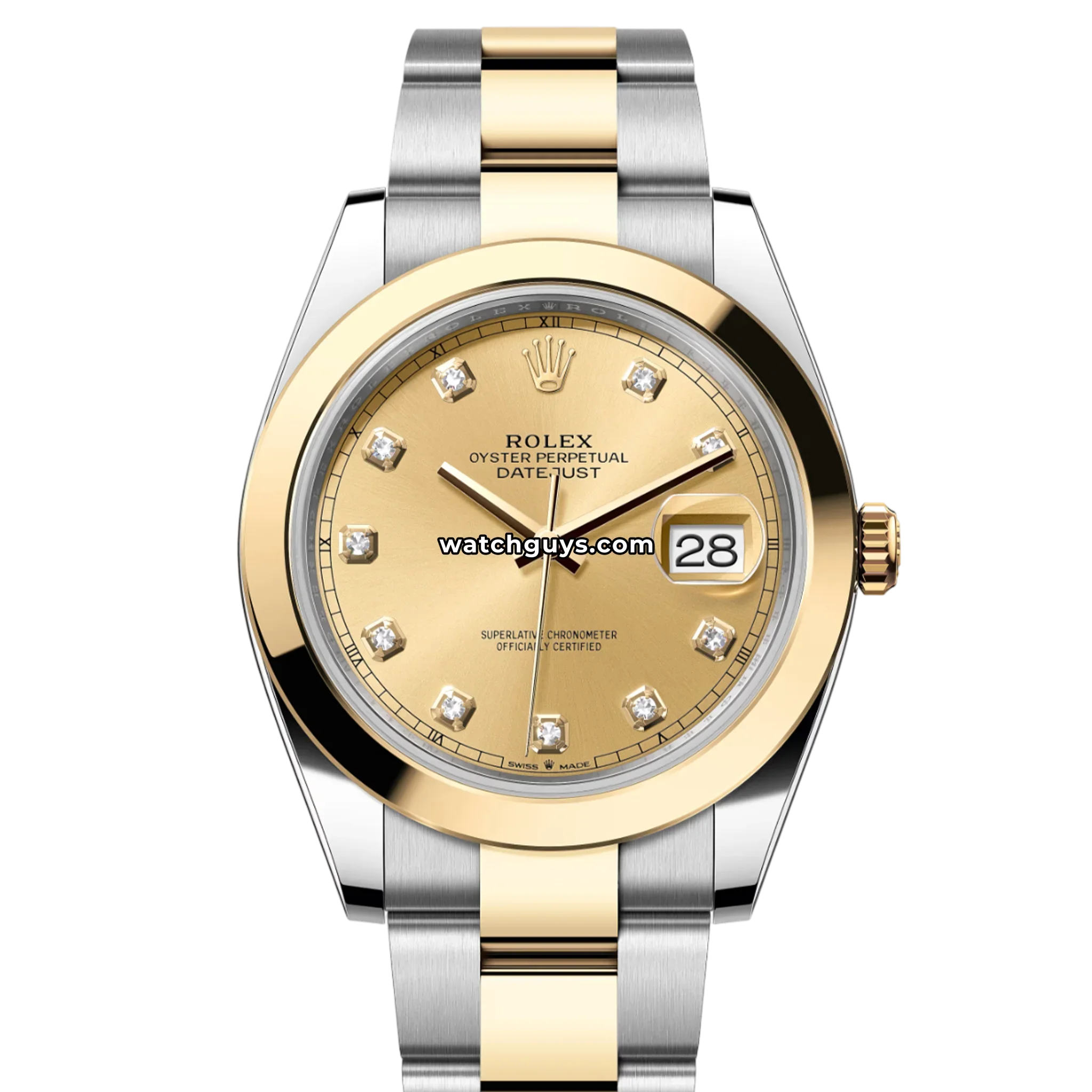 Rolex Datejust 126303 Champagne Diamond Oyster