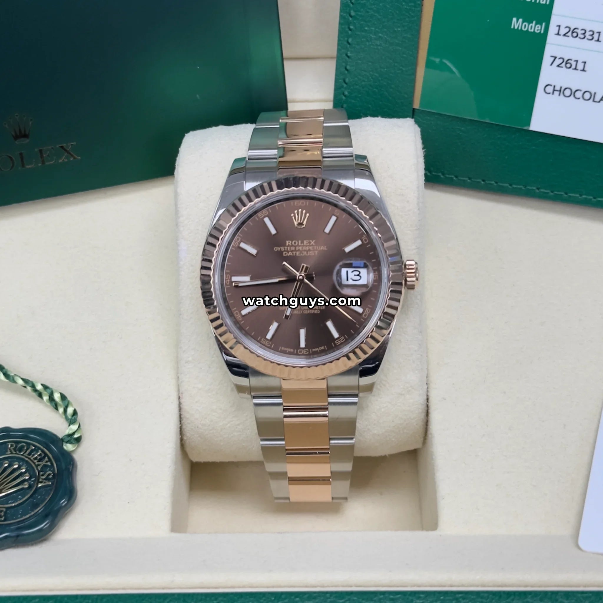 Rolex Datejust 126331 Chocolate Index