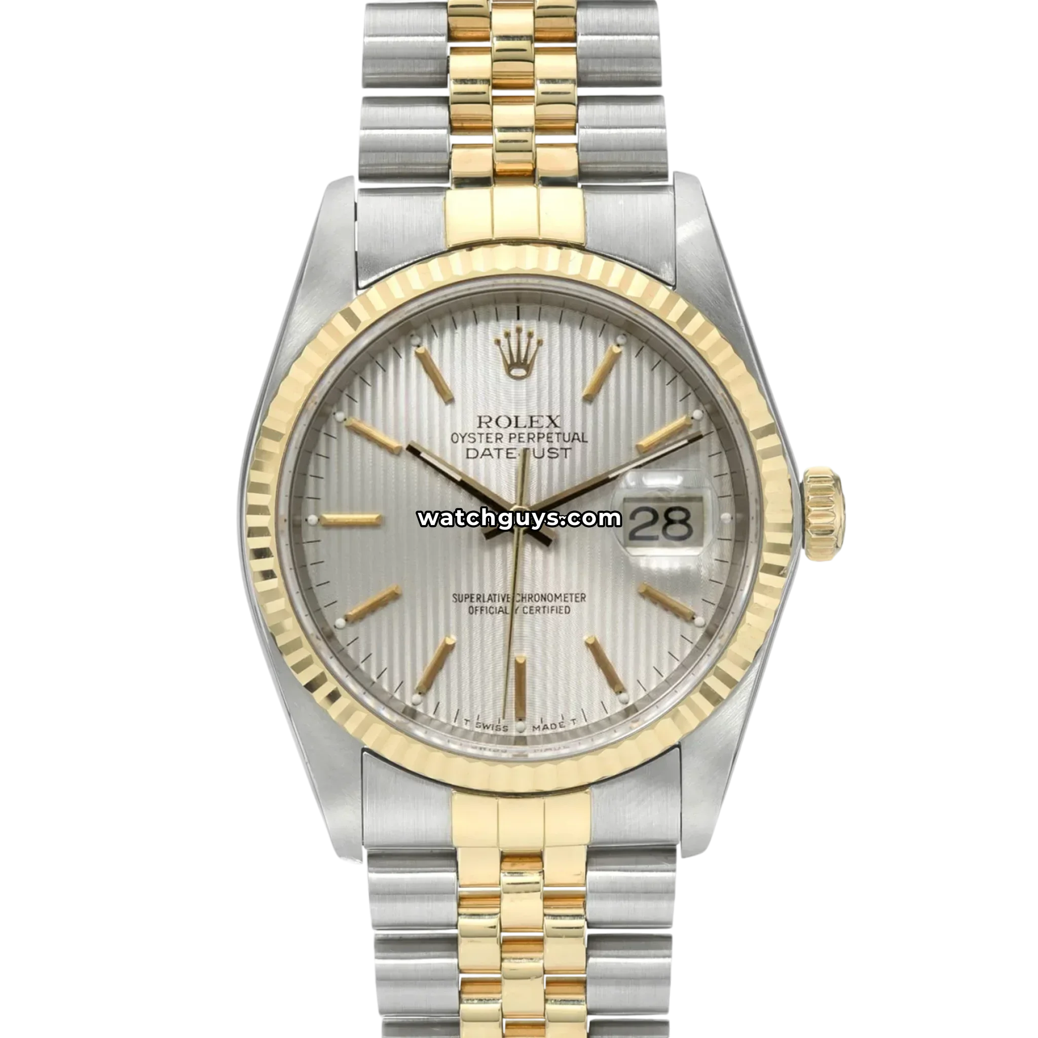 Rolex Datejust 16233 Silver Tapestry