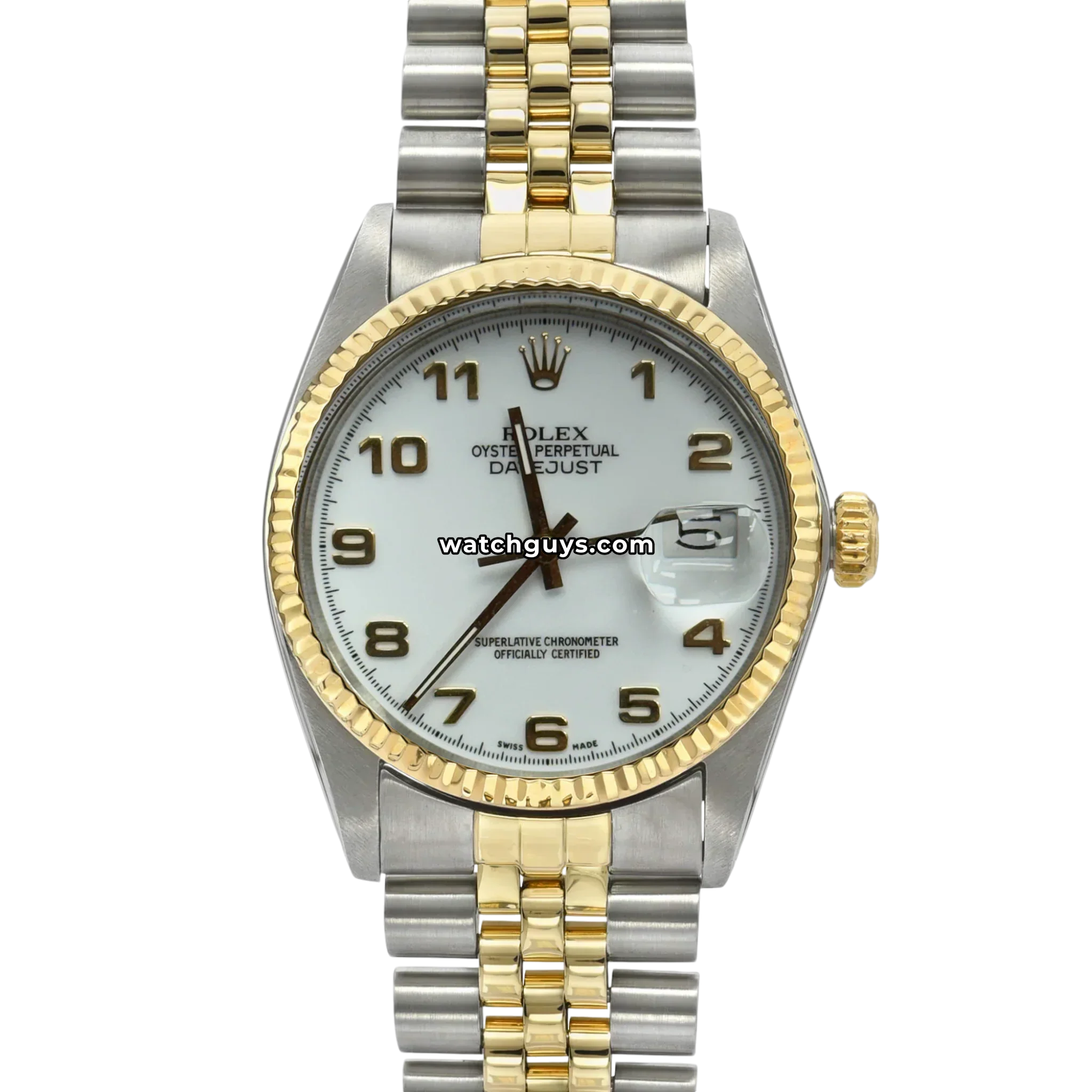 Rolex Datejust 16013 White Arabic Jubilee