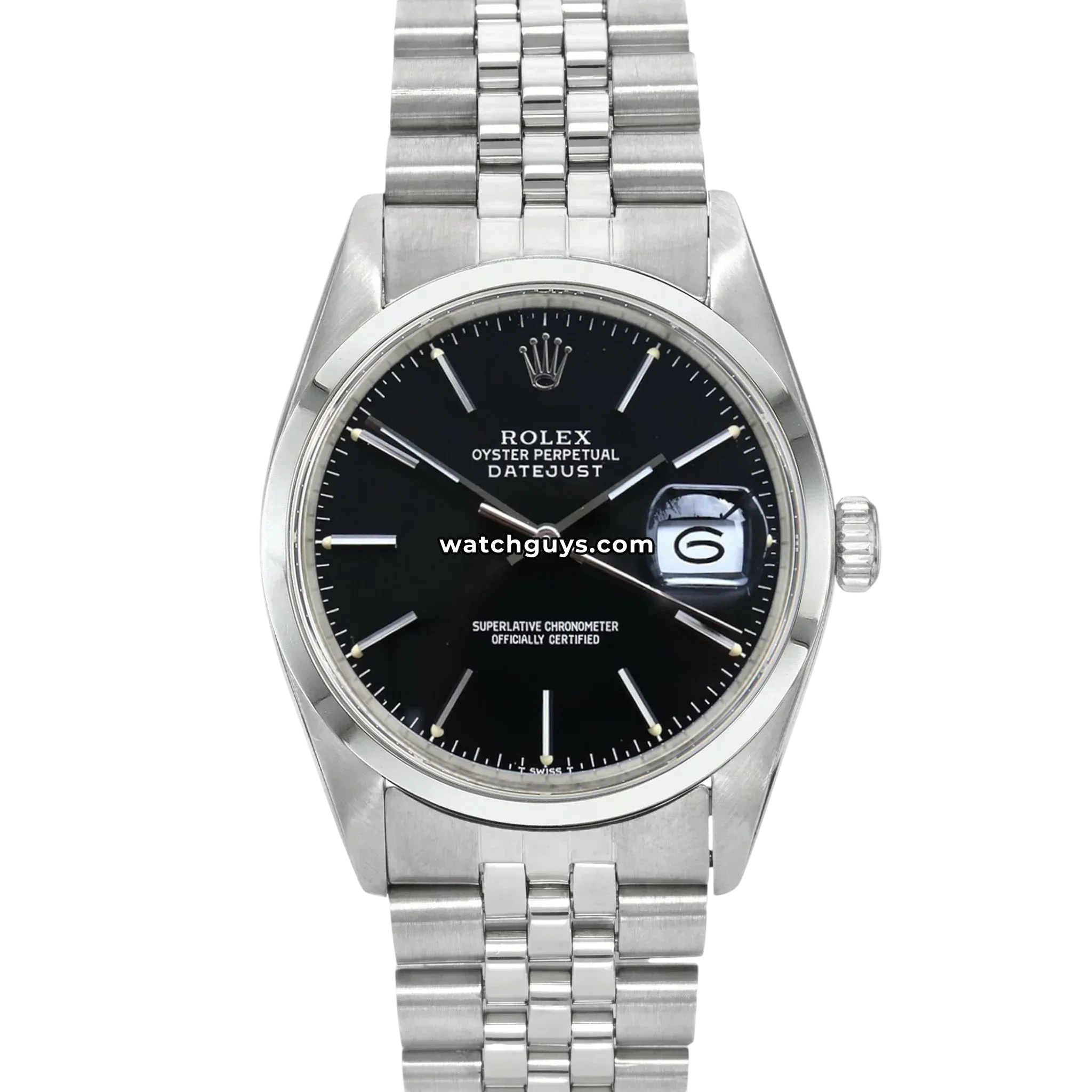 Rolex Datejust 16200 Black Index Jubilee