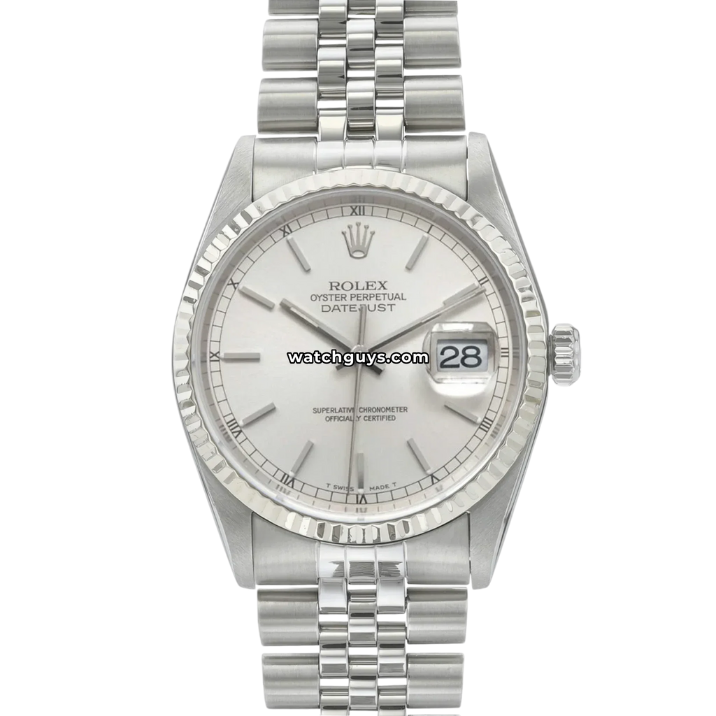 Rolex Datejust 16234 Silver Index Jubilee