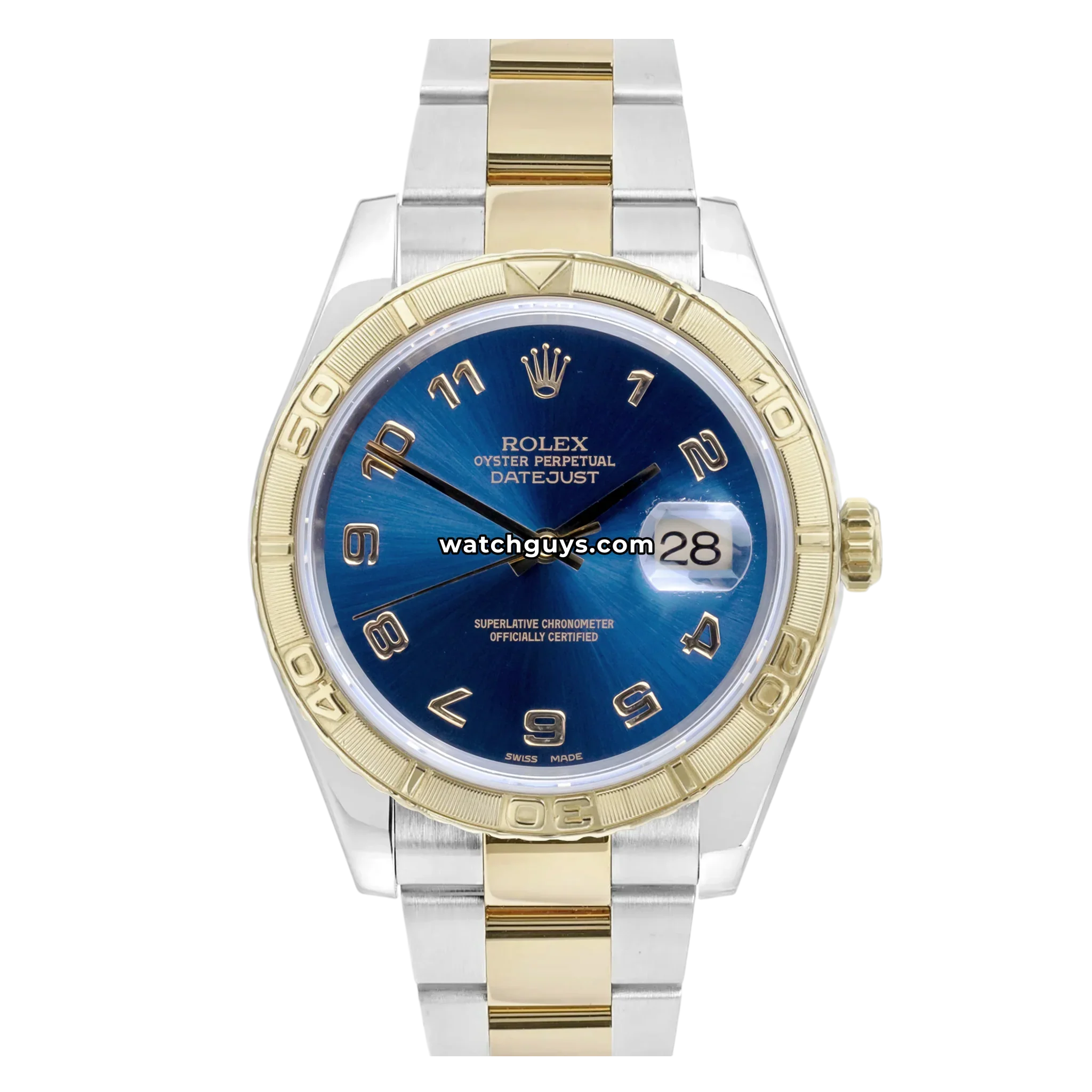 Rolex Datejust 16263 Blue Two Tone Oyster