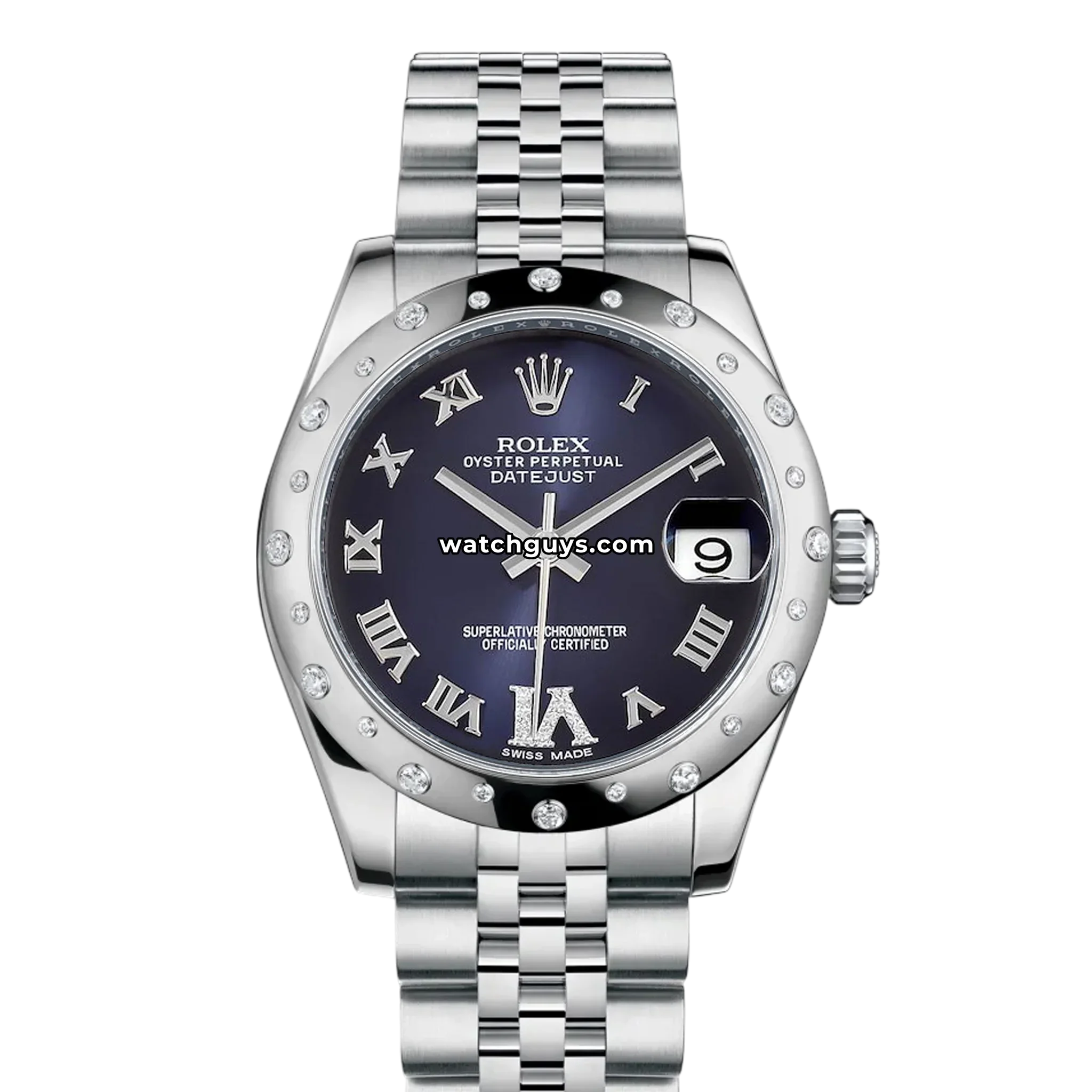 Rolex Datejust 178344 Blue Roman Diamond Jubilee