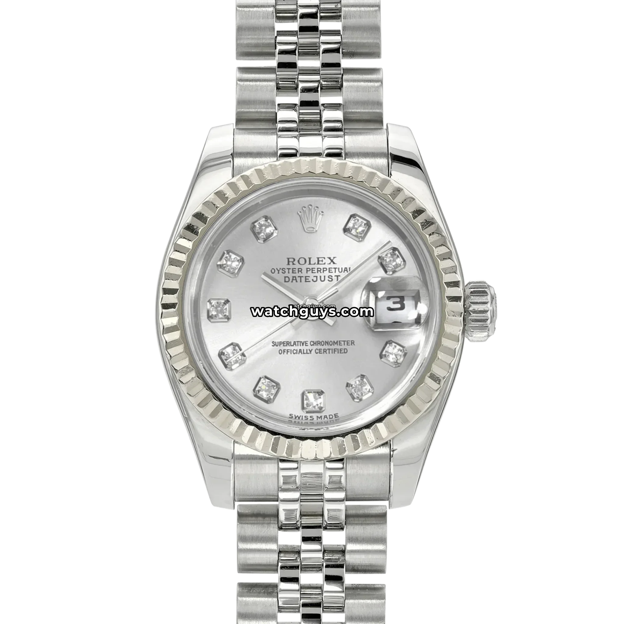 Rolex Datejust 179174 Silver Diamond