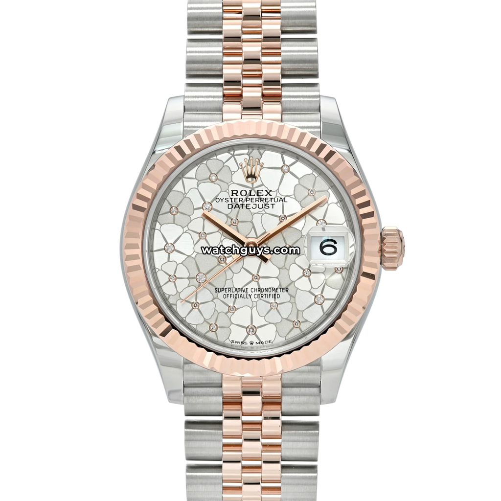 Rolex Datejust 278271 Silver Floral Diamond