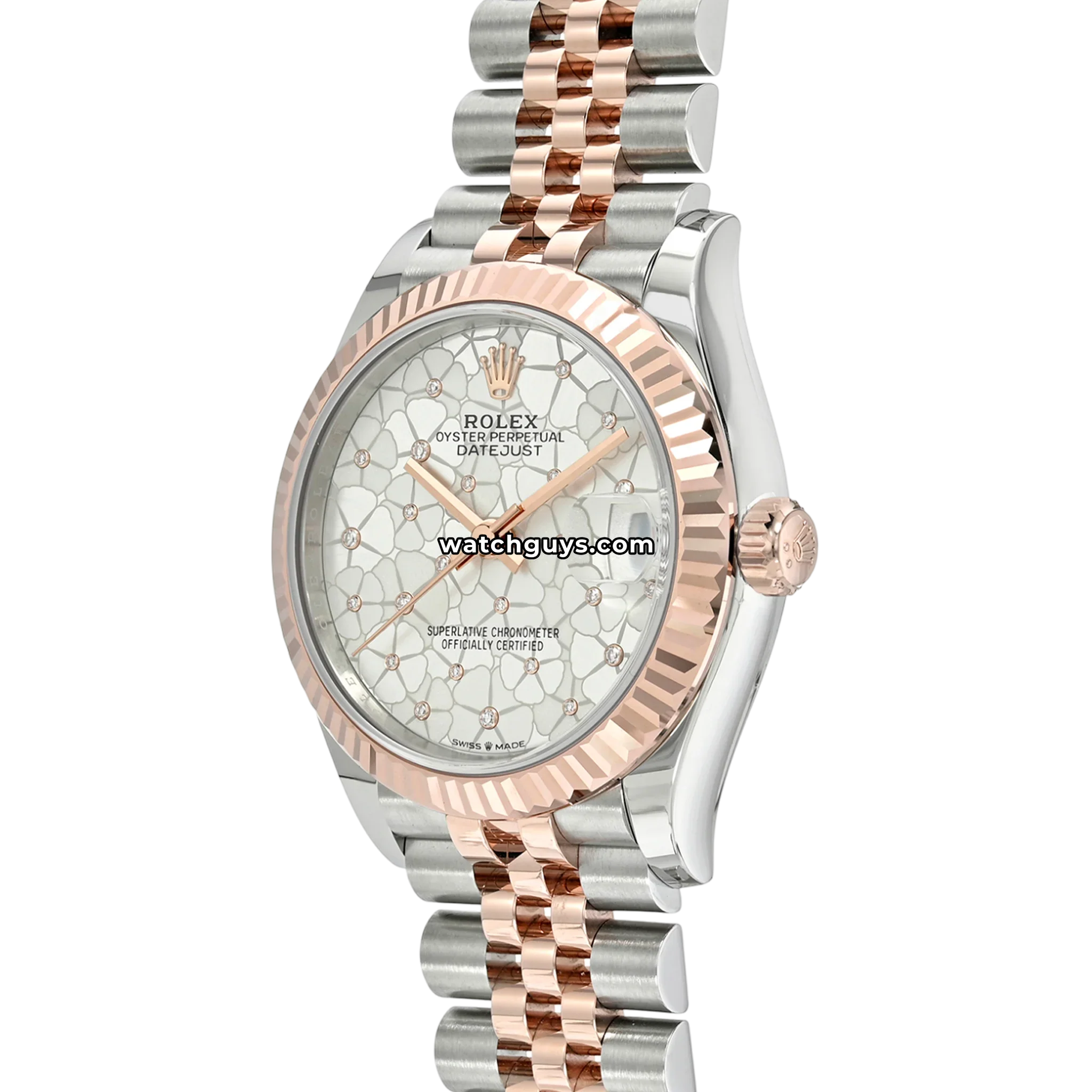Rolex Datejust 278271 Silver Floral Diamond