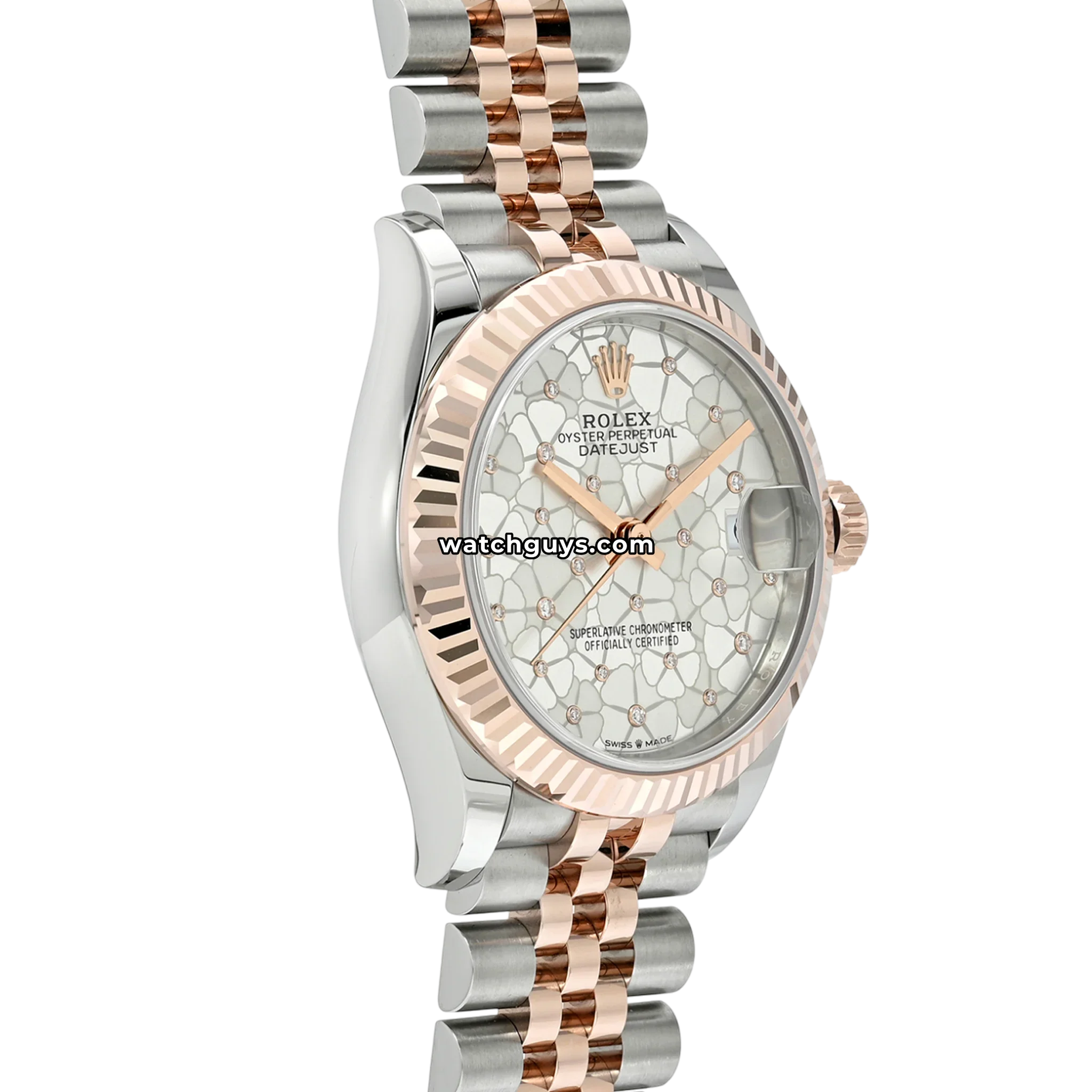 Rolex Datejust 278271 Silver Floral Diamond