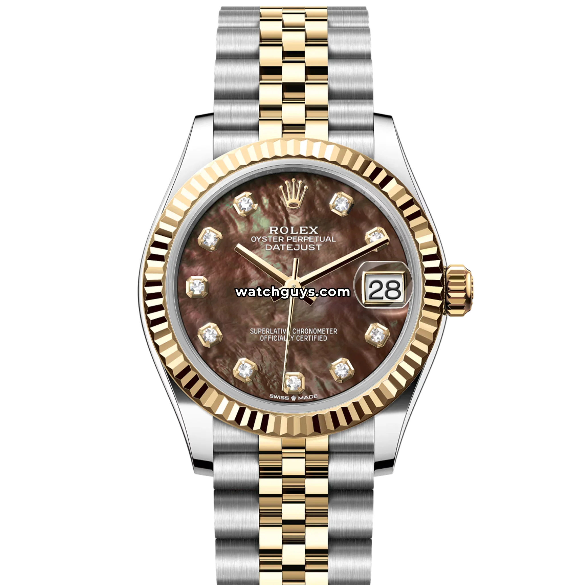 Rolex Datejust 278273 Black Mother of Pearl Diamond Jubilee