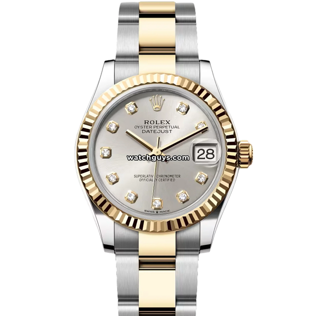 Rolex Datejust 278273 Silver Diamond Oyster
