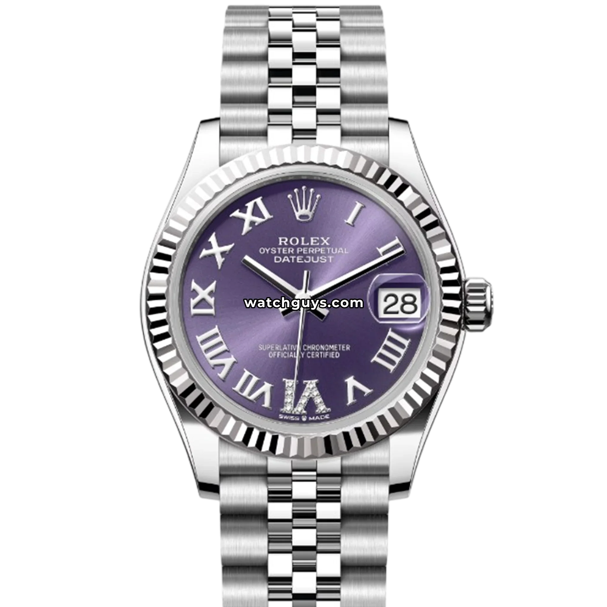 Rolex Datejust 278274 Aubergine Roman Diamond VI