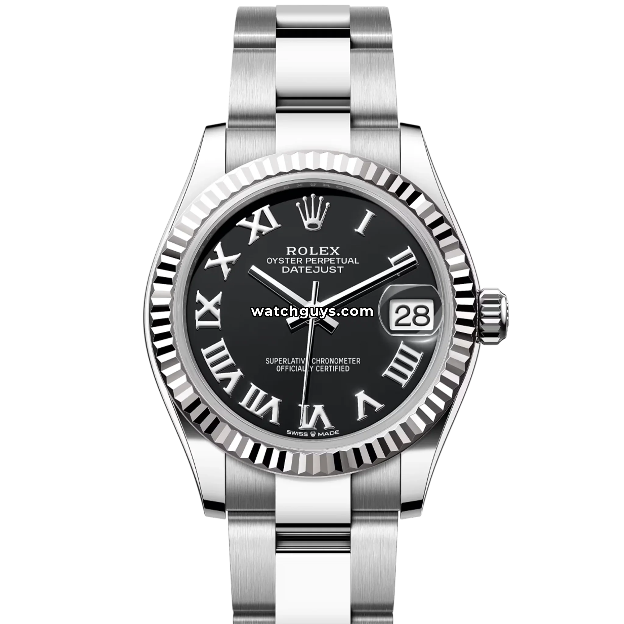 Rolex Datejust 278274 Black Roman Oyster
